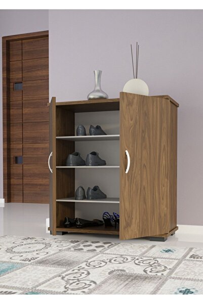 Modilayn MODİLAYN 70 x 76 x 32 cm 3 Raflı 2 Kapalı Ayakkabı Dolabı Kiler Dolabı