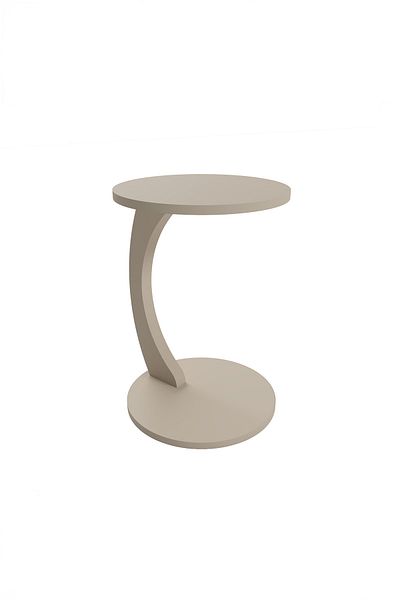 Sugo Design sugodesign C-Form Coffee Table with Wheels Sandbeige Color