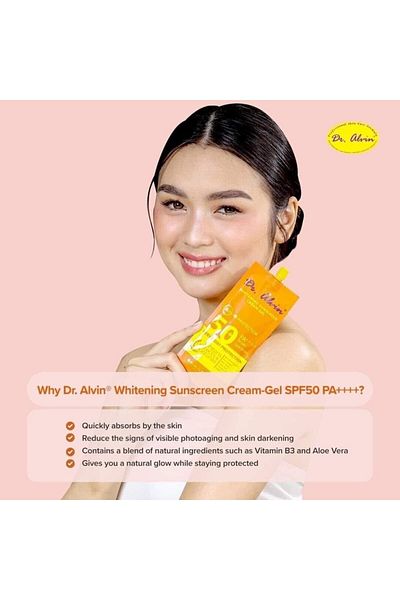 DR Alvin Whitening Sunscreen Gel Cream