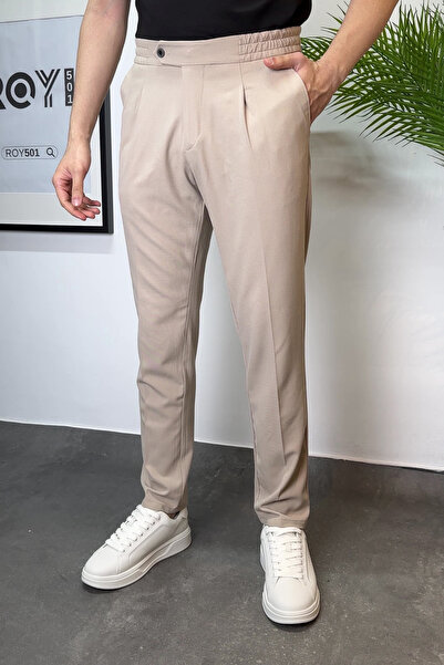 ROY501 Muške uske pantalone sa elastičnim strukom ''Pantalone bez kaiša'' Muš...