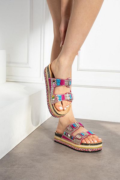 ShoeTek Παπούτσια με φούξια σταγόνες με ιδρωμένη σφήνα σόλα