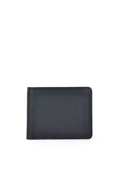 Ziya Men's Navy Blue Genuine Leather Wallet 1519841 Zyf08