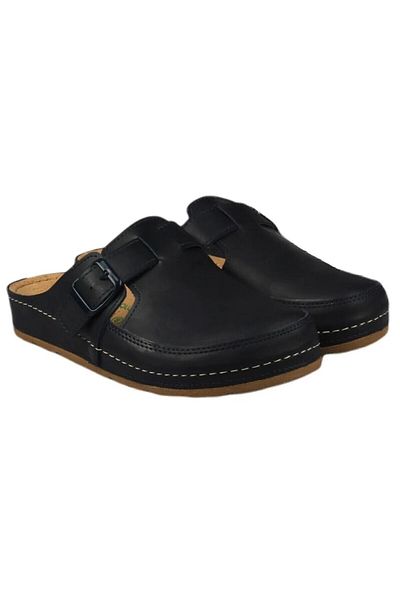 XJIM Unisex Daily Black Anatomical Sole Closed Sabo Hospital Doctor Slippers