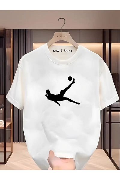 New Shine 1 tricou este un cadou pentru achiziții de 6 și peste în coș - Tricou oversize cu imprimeu pentru jucător de fotbal