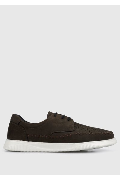 Eclipse Brown Leather Men's Shoes