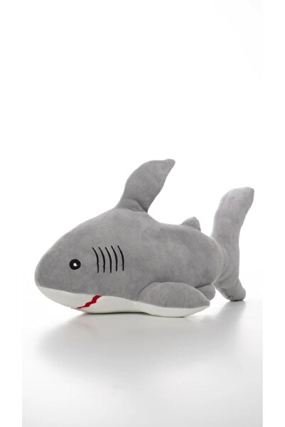 Şeker Adası Peluş Köpekbalığı 28 cm Gri Balık Oyuncak