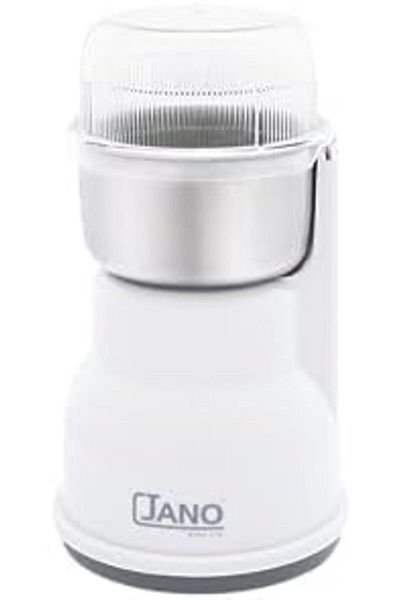 JANO Electrical Coffee Grinder To Coffee, Mill, Cardamom, Spices, S/s Bowl And Blade, 250w, Light Grey