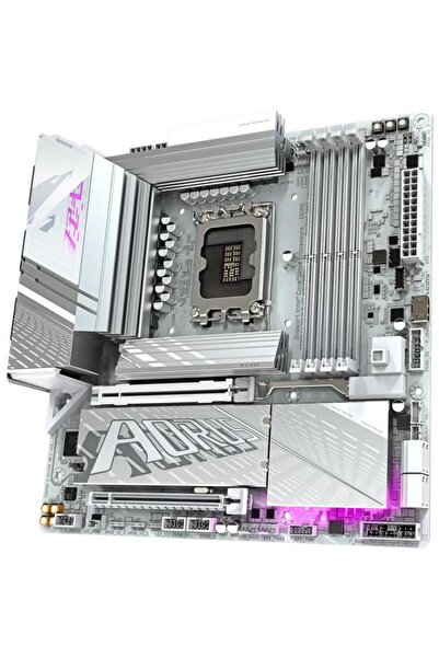 Gigabyte Placa de baza GIGABYTE Z890M AORUS ELITE WIFI7 ICE, DDR5, mATX, LGA 1851, Intel Z890