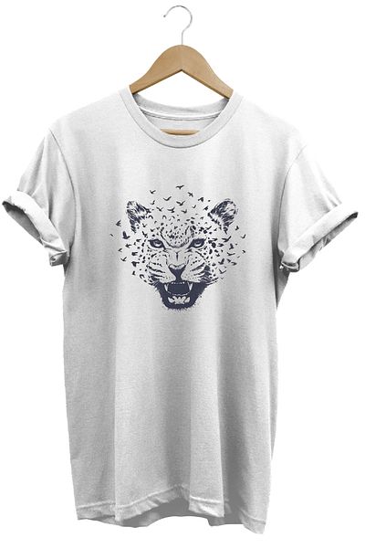 remonz Μπλουζάκι Leopard Walk Printed 100% Βαμβάκι