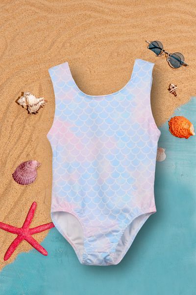 Beniizle Costum de baie pentru fete cu model