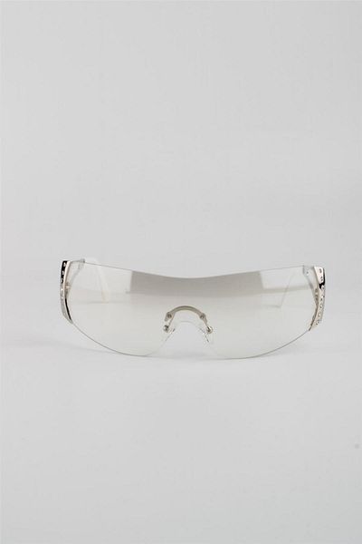 Silvio Monetti Women's White Sunglasses with Uv400 Gradient Filter - G24Smfj3521R05