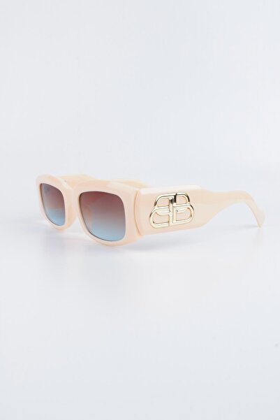 Silvio Monetti Women's Cream UV 400 Protected Sunglasses 23sm8097r04