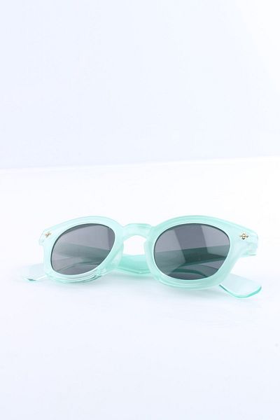 Silvio Monetti Children's Organic Glass Uv400 Turquoise Girl's Sunglasses 3smc40214r003
