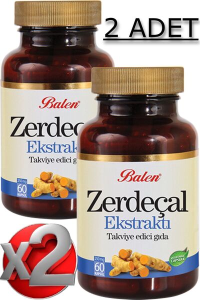 Balen 2 Adet Zerdeçal Ekstraktı Kapsül 60 Adet
