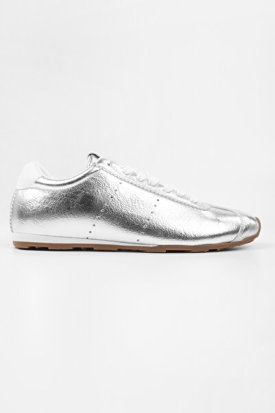 Shoeberry Жіночі срібні блискучі кросівки Taren