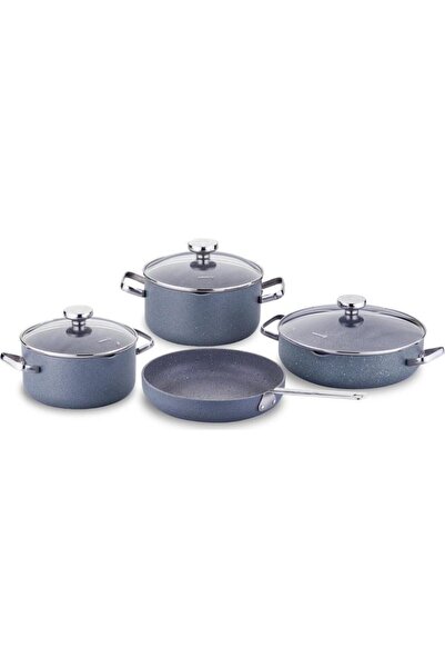 KORKMAZ A2864 Stona 7 Parça Tencere Seti