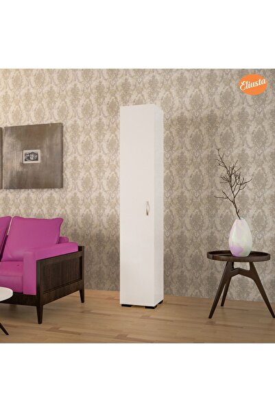 Modilayn Tek Kapak 5 Raflı Dolap