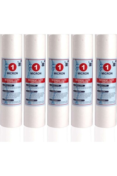 Aquatime Açık Kasa Su Arıtma Cihazı 10 Inç 1 Mikron Sediment Spun Filtre ( 5 ...