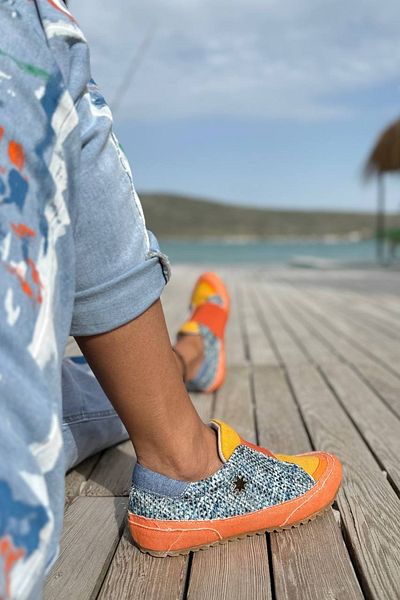 Güneşkızı Guki35 Women's Orange Daily Comfortable Vegan Fun Sneaker