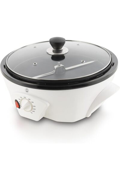 ALSAIF Electric Coffee Roaster 1200W by Alsaif, Adjustable Temperature Control, Non-Stick, 400 G