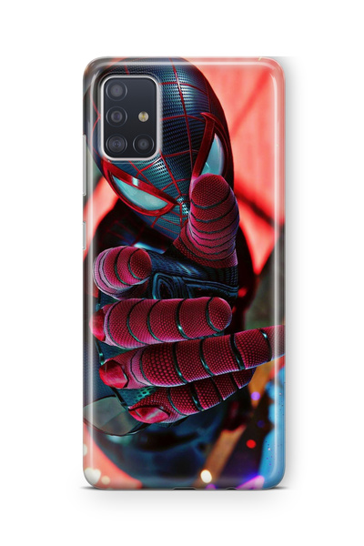 Multitronic Samsung Galaxy A71 Uyumlu Örümcek Adam Tasarım Baskılı Şeffaf Kılıf
