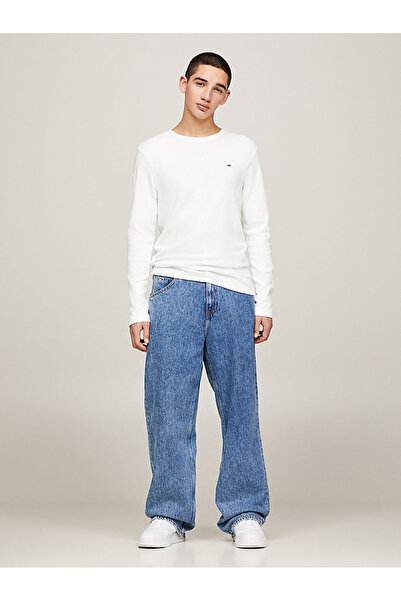 Tommy Hilfiger Erkek Beyaz Uzun Kollu Tshirt