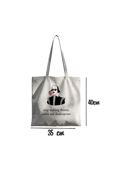 Akumastik Shakespeare Cloth Bag - 35X40 cm Tote Bag Anime Print