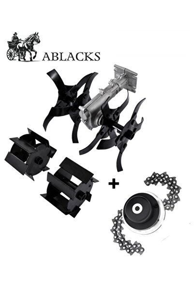 Double Earth Hoeing Apparatus Back-Side Compatible 26MM 9 Teeth + Chain Head