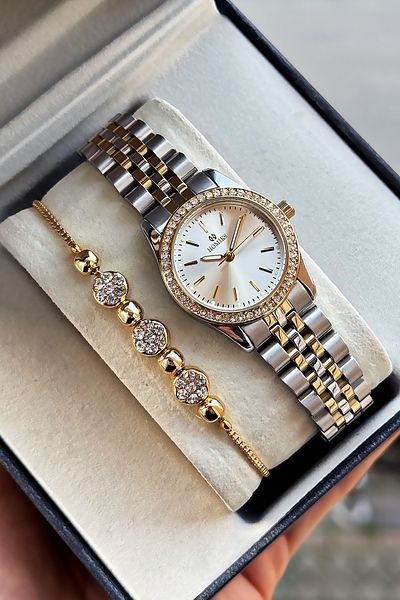 Homies Special Boxed Original Women Wristwatch Waterproof Gold Silver Steel Band Gift Bracelet Hmby2057C4