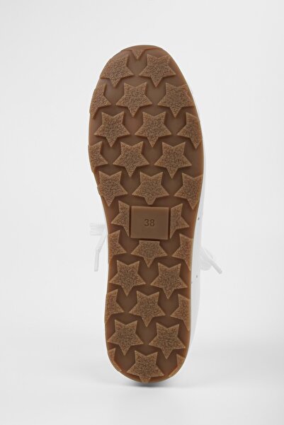 Shoeberry Women's Taren White Skin Sneaker