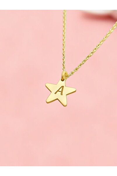 LITTLELUXE Kişiye Özel Harfli Yıldız Kız Çocuk Kolyesi Gümüş, Çocuk Gümüş Kolye, Kız Çocuk Kolye Modelleri