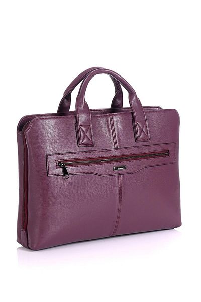 DERİEND Servietă de calitate superioară pentru laptop cu compartiment violet