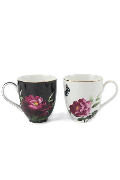 Mikasa Moor Bianco 350Cc Set of 2 Mugs