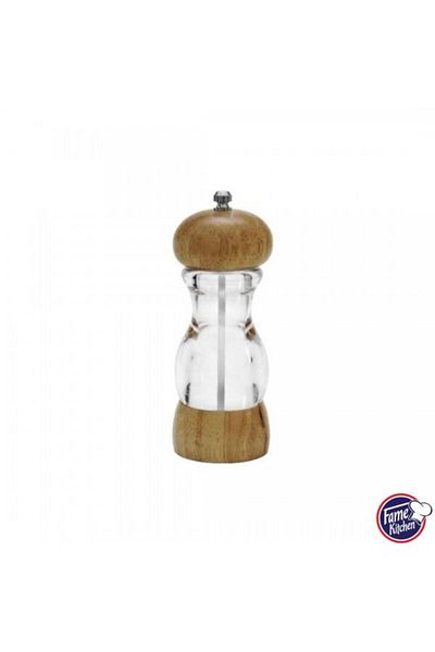Ün İthalat Fame Kitchen Wooden Head Acrylic Salt & Pepper Grinder - Medium