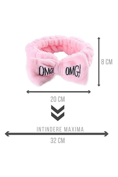 waya Bentita draguta pentru baie/cosmetica, machiaj, SPA, cu funda, elastica, OMG!