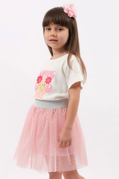 LOGO AKSESUAR Girl's Have a Good Day Tutu Double Set