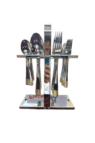 aljahwari CUTLERY SET 24PICES STAINESS STEEL