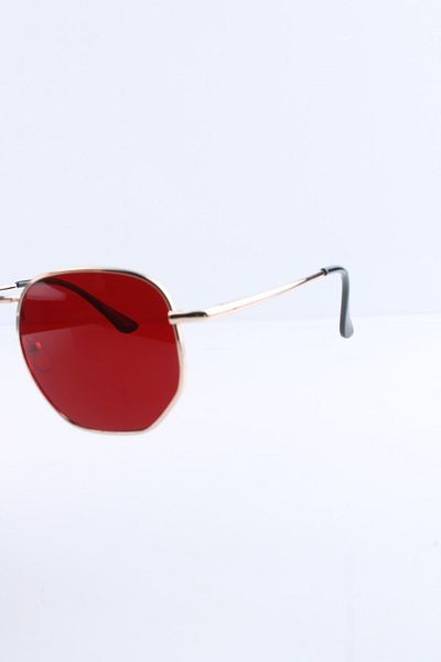 Silvio Monetti Women's Uv400 Claret Red Gold Sunglasses 3sm5004br006