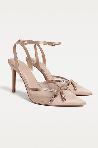 Stradivarius High-heel shoes with rhinestones