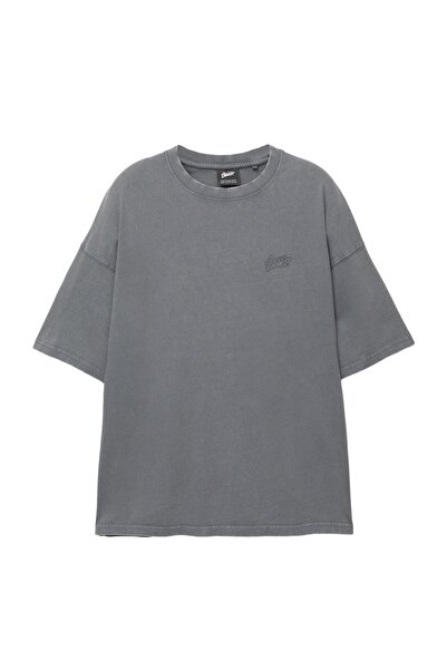 Pull & Bear Soluk efektli STWD t-shirt