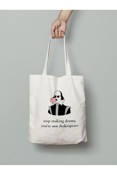 Akumastik Shakespeare Cloth Bag - 35X40 cm Tote Bag Anime Print