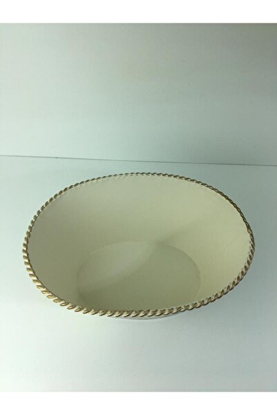 GizHome Oval Metal Dekoratif Kova Saksı Küçük Boy