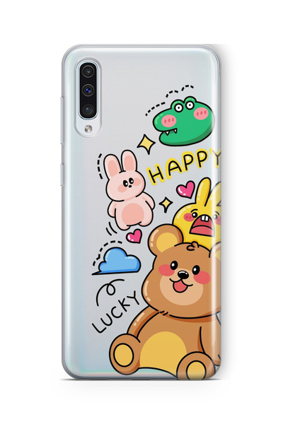 Multitronic Happy Animals Design Printed Transparent Case for Samsung Galaxy ...
