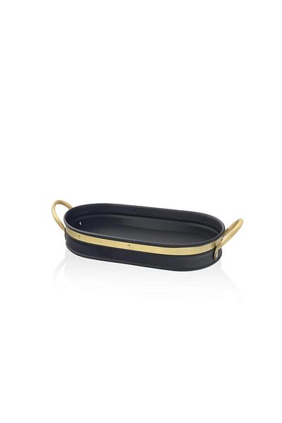 The Mia Black Galvin Tray - 54X24 cm Gln0081