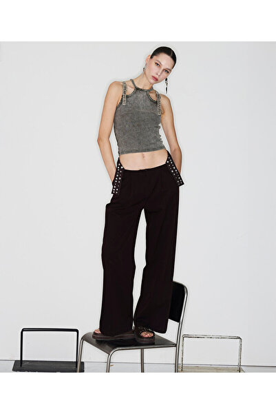 Twist TROK VE STRASS TAŞ BASKILI PANTOLON
