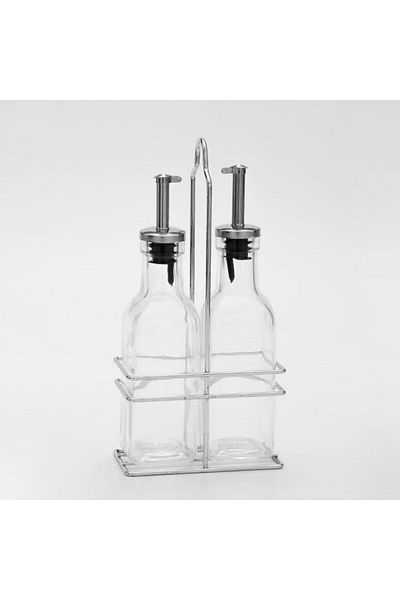 Ün-Ev Un 437 Fame Kitchen 2 Li Metal Stand Oil Vinegar Vinegar