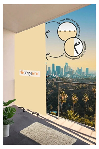 markahil home textile MARKAHİL Her Ölçüde Enxboy Seçenekli Bağcıklı Çizgili B...