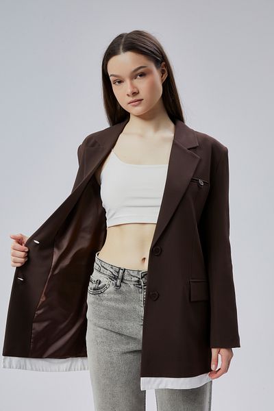 Bolivente Горчиво кафяво яке Oversize