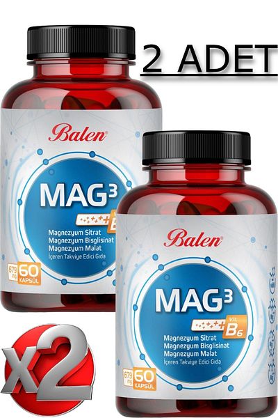 Balen Magnesium Citrate - Mag3 2 Pieces 120 Pieces Capsules