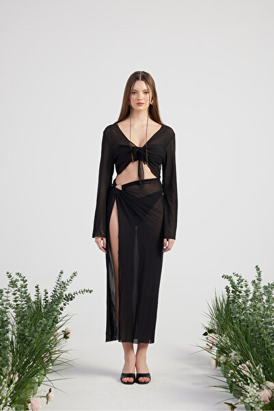 HOLLY LOLLY Spodní horní vyzvánění Pareo Set černá